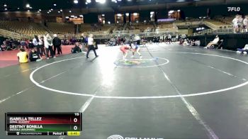 115 lbs Cons. Round 3 - Destiny Bonilla, Osceola (Kissimmee) vs Isabella Tellez, Doral Academy