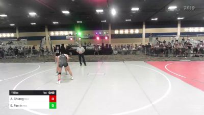 116 lbs Consi Of 32 #2 - Ashley Chiang, Silverback WC vs Ella Ferrin, Red Mountain WC