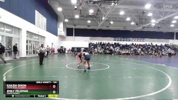 130 lbs Champ. Round 2 - Kaileia Dixon, Santa Rosa Academy vs Emily Feldman, Santa Monica