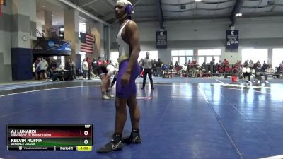 197 lbs Cons. Round 1 - Kelvin Ruffin, Defiance Collge vs AJ Lunardi, University Of Mount Union