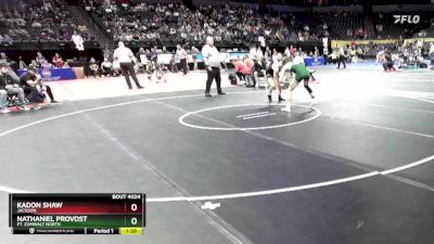 120 Class 4 lbs Champ. Round 1 - Nathaniel Provost, Ft. Zumwalt North vs Kadon Shaw, Jackson