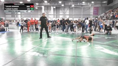 49 lbs Champ. Rd Of 16 - Julius Johnson, Moses Lake Wrestling Club vs Logan Clarke, Deer Park Ironman Wrestling Club