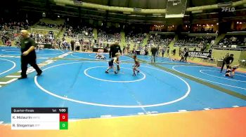 60 lbs Quarterfinal - Kadan Mclaurin, North Mabee Team Stampede vs Ross Stegeman, Tulsa Blue T Panthers