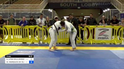 STEPHANIE LYNN WILLIAMSON vs MICHELLE MARQUES DE OLIVEIRA 2022 Pan Jiu Jitsu IBJJF Championship