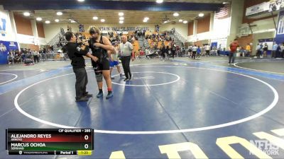 285 lbs Quarterfinal - Marcus Ochoa, Serrano vs Alejandro Reyes, Arroyo