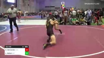 113 lbs Consi Of 16 #2 - Haden Hernandez, Team Thunder vs Liam Nelson, Swamp Monsters Black