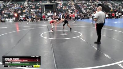 165 lbs Champ. Round 2 - Samuel Ramos, Colorado State University - Pueblo vs Rafael Serrano, Colorado State University Wrestling Club