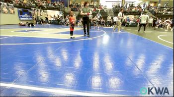 46 lbs Semifinal - Clara Collier, Morrison Takedown Club vs Alaina Bert, Del City Little League