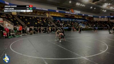 113 lbs 23rd Place Match - Cruz Locke, Basehor-Linwood HS vs Jordan Chavez, Iowa City, City High