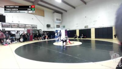 76 lbs Quarterfinal - Orlando Cruz, Red Wave vs Pablo Garcia, Woodlake Valley Middle School
