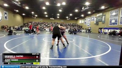 235 lbs Quarterfinal - Avery Manko, Cabrillo vs Genesee A. Castro, Tulare Western