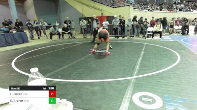 101 lbs Round Of 32 - Luis Flores, HURRICANE WRESTLING ACADEMY vs Eli Archer, Westmoore