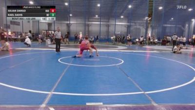 132 lbs 3rd Place - Julian Zargo, RISE vs Kael Davis, M2 Training Center