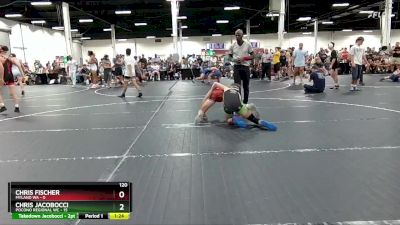 120 lbs Finals (2 Team) - Chris Jacobocci, Pocono Regional WC vs Chris Fischer, Myland WA