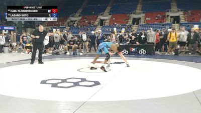 126 lbs Cons. Sub-rd Of 16 - Cael Floerchinger, Montana vs Lazaro Soto, Florida