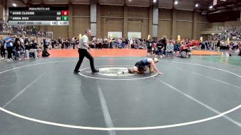 130 lbs Quarterfinal - Josie Clouse, Gardner Edgerton vs Anna Dux, Rogers