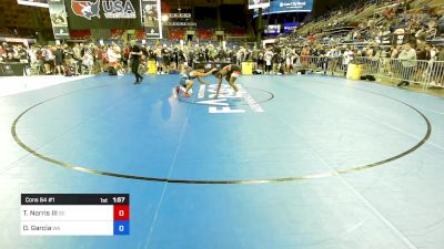 144 lbs Cons 64 #1 - Tyrone Norris III, SC vs Orlando Garcia, WA