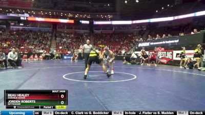 3A-160 lbs Cons. Round 3 - Jorden Roberts, Bettendorf vs Beau Healey, Dubuque Senior