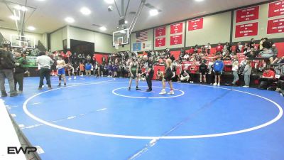 113 lbs Quarterfinal - Edwin Navejar, McAlester vs Cole Ralston, Gore Public Schools