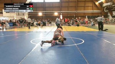 145 lbs Consi Of 8 #1 - Alberico Mancini, Top Flight Wrestling Academy vs Andrew Brown, Iron Faith