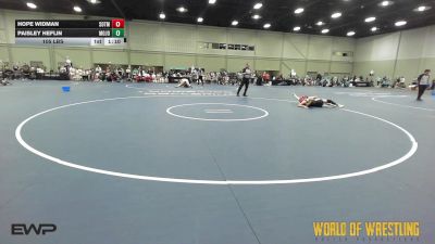 105 lbs Rr Rnd 2 - Hope Widman, SOTM OK 7-12 2 vs Paisley Heflin, Mojo 7-12
