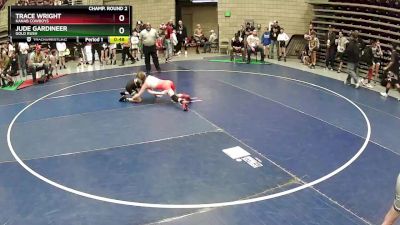 78 lbs Champ. Round 2 - Trace Wright, Kanab Cowboys vs Jude Gardineer, Gold Rush