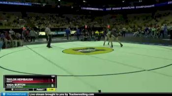 130 lbs Champ. Round 1 - Vada Burton, Excelsior Springs vs Taylor Heimbaugh, Rolla