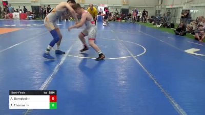 S-150 lbs Semifinal - Aj Barnabei, MI vs Adler Thomas, OH