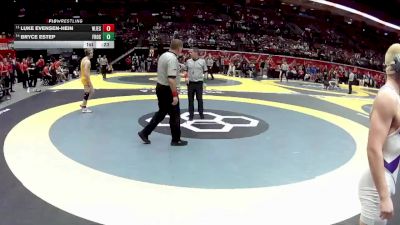 D1-150 lbs Cons. Round 1 - Bryce Estep, Fremont Ross vs Luke Evensen-Hein, Walsh Jesuit