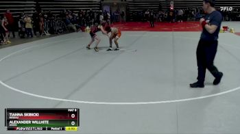 90 lbs Cons. Round 1 - Alexander Willhite, Osseo vs Tianna Skibicki, Roseau