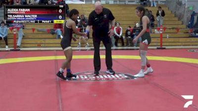 110 lbs Quarterfinal - Alexia Fabian, Evergreen State vs Telsarina Walter, Eastern Oregon University