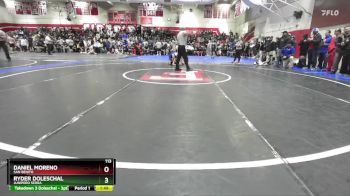 113 lbs Champ. Round 1 - Daniel Moreno, San Benito vs Ryder Doleschal, Junipero Serra