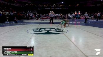 Girls 100 lbs Cons. Round 2 - Mia Saiz, Moriarty vs Vanessa Ramos, Albuquerque