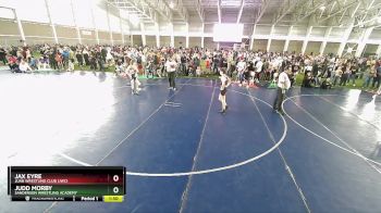 110 lbs Champ. Round 2 - Jax Eyre, Juab Wrestling Club (JWC) vs Judd Morby, Sanderson Wrestling Academy