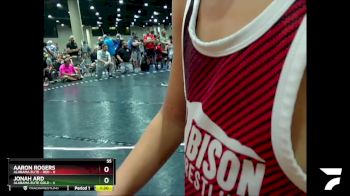 55 lbs Placement (16 Team) - Aaron Rogers, Alabama Elite - Red vs Jonah Ard, Alabama Elite Gold