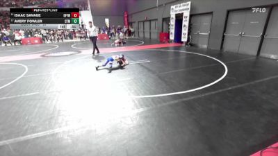 57 lbs Cons. Round 4 - Avery Fowler, Mineral Point Wrestling Club vs Isaac Savage, Oconto Falls/Abrams Youth Wrestling