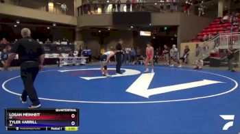 145 lbs Quarterfinal - Logan Meinheit, KS vs Tyler Harrill, NE