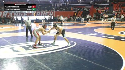 3A 285 lbs Champ. Round 1 - Jonathan Rulo, Belleville (East) vs Ajani Williams, Fox Lake (Grant)