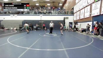 132 lbs Quarterfinal - Axel Davies, Bulldog Wrestling Club vs Nicolas Padron, 208 Spartan WC