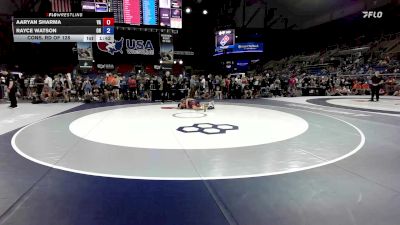 120 lbs Cons. Rd Of 128 - Aaryan Sharma, VA vs Rayce Watson, OH