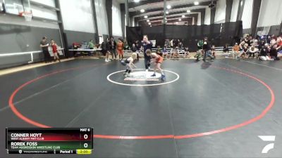 92 lbs Quarterfinal - Conner Hoyt, West Albany Mat Club vs Rorek Foss, Team Aggression Wrestling Club