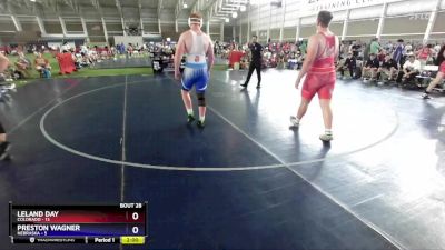 285 lbs Placement Matches (16 Team) - Leland Day, Colorado vs Preston Wagner, Nebraska