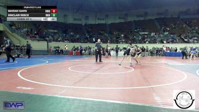 92 lbs Consi Of 4 - Naveah Davis, Owasso vs Sinclair Reece, Broken Arrow Girls Junior High