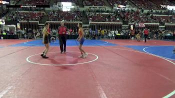 95 lbs 5th Place Match - Aubrey Whiteman, Northeast MT Wrestling Club vs Alexis Connolly, Baker Wrestling Club