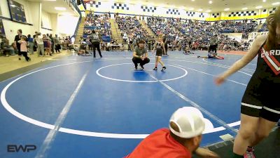 52 lbs Rr Rnd 2 - Evelyn Shimonek, Pawhuska vs River Landis, Verdigris Youth Wrestling