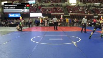 152 lbs Quarterfinal - Kile Hartman, HUGHESVILLE SPARTANS vs Keegan Martell, Billings Senior