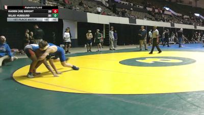 Rookie 6-8 165 1st Place Match - Kaden (KB) Bright, Smithfield vs Silas Hubbard, Jolliff Middle School