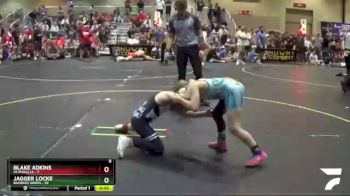 92 lbs Finals (8 Team) - Blake Adkins, Mi Pitbulls vs Jagger Locke, BadBass Green