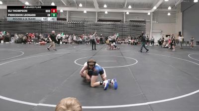 64 lbs Round 5 (8 Team) - Eli Thompson, Neighborhood Wrestling vs Pierceson Leonard, Crossroads Wrestling