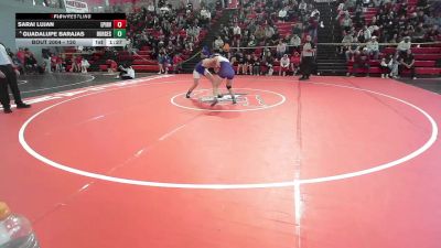 120 lbs Champ. Round 1 - Sarai Lujan, El Paso Irvin vs Guadalupe Barajas, El Paso Burges